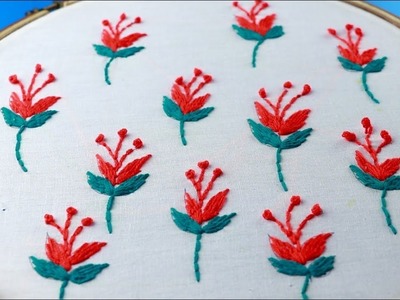 Hand Embroidery: All over embroidery design for dresses | Modern hand embroidery