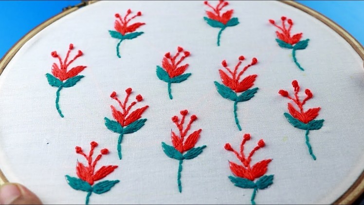 Hand Embroidery: All over embroidery design for dresses | Modern hand embroidery