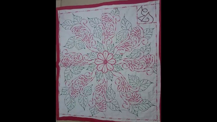 Hand embroidery baby nakshi Katha design.