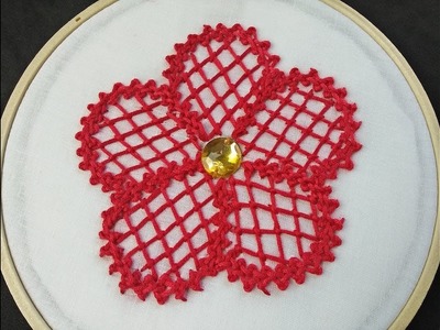 Hand Embroidery | Braid Stitch Embroidery | Fantasy Flower Stitch | Fantasy Flower Embroidery