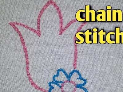 Hand embroidery chain stitch full basics part 3