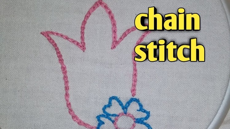 Hand embroidery chain stitch full basics part 3