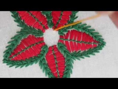 Hand embroidery easy beautiful flower stitch