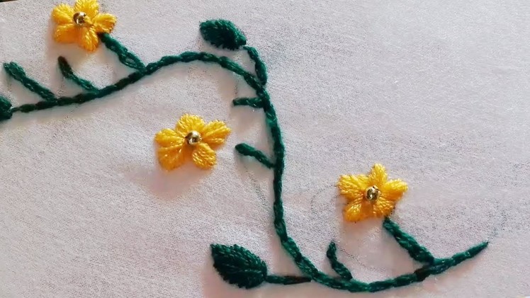 Hand embroidery,flower border hand embroidery designs,beautiful hand embroidery designs