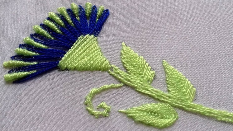Hand Embroidery: Lazy Daisy & Brazilian stitch design tutorial.