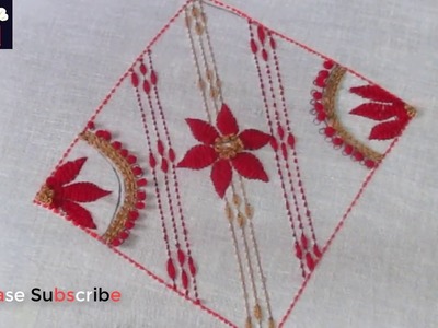 Hand Embroidery Nakshi kantha Design Drawing Stitching, brazilian Nakshi Kantha Design.