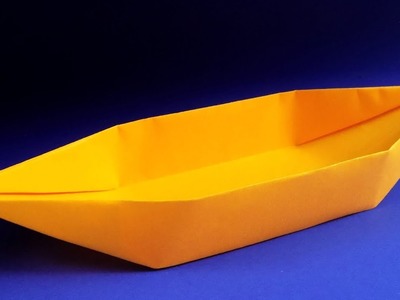 How to make a paper boat that floats. Origami boat
