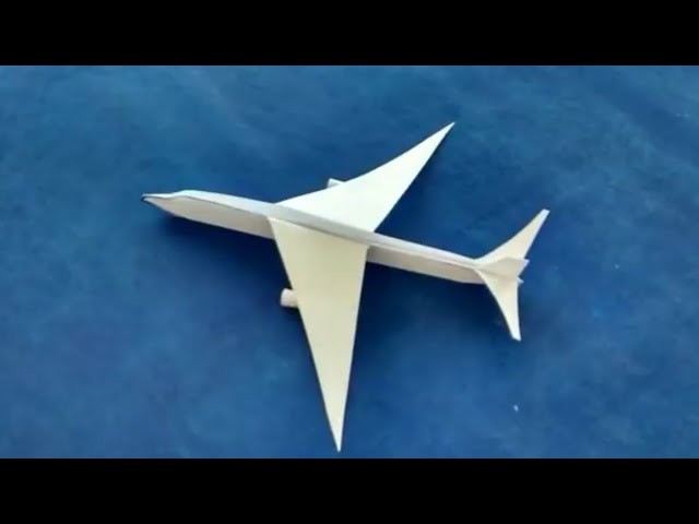 How to make a paper aeroplane. . . .