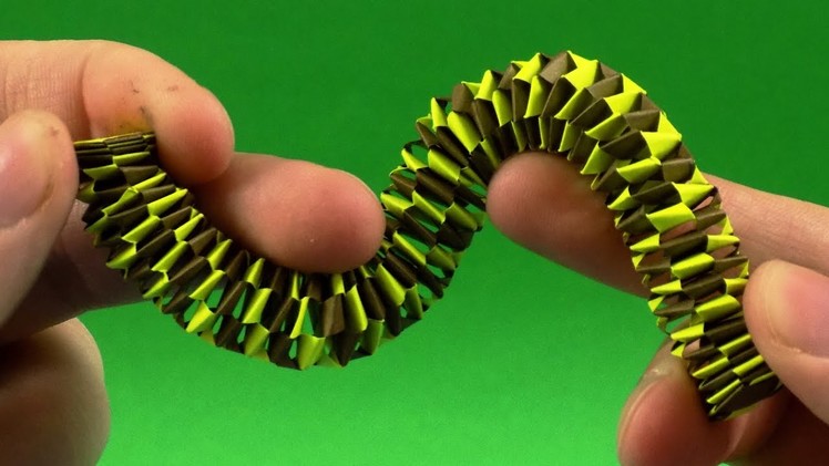 How to make a paper Slinky Keychain
