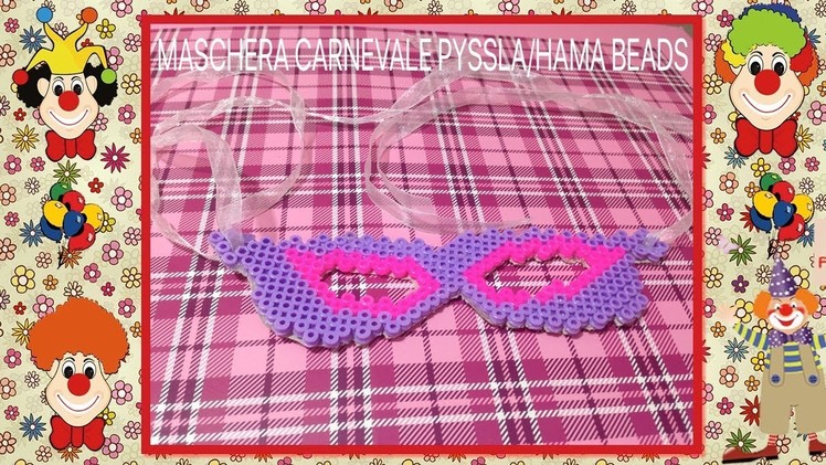 Maschera carnevale Hama beads.pyssla