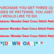 ( CRAFTS ) Natures Wonder Deer Cross Stitch Pattern***LOOK***Buyers Can Download Your Pattern As Soon As They Complete The Purchase