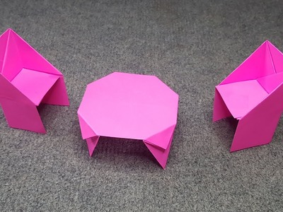 Origami art - Gấp Bộ Bàn Ghế || Origami Tables And Chairs