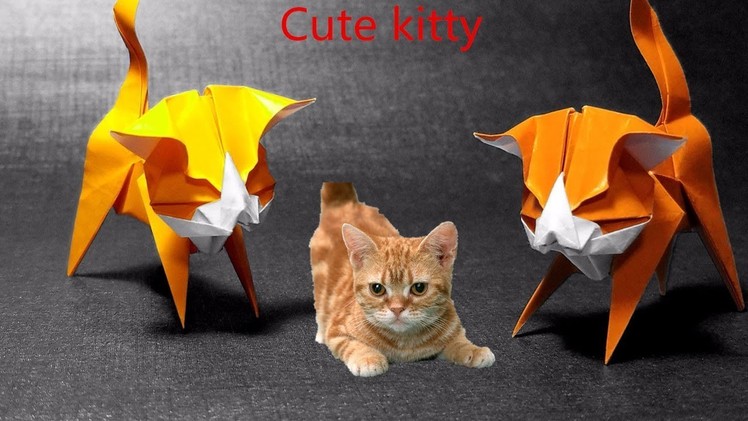 Origami Cute kitten