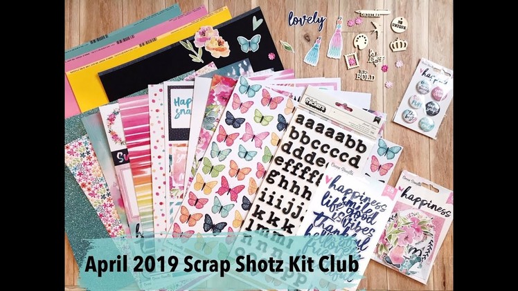 Scrap Shotz April 2019 Scrapbooking Kit