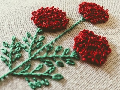 Simple and easy embroidery for churidar | hand embroidery | single knot stitch | creative corner