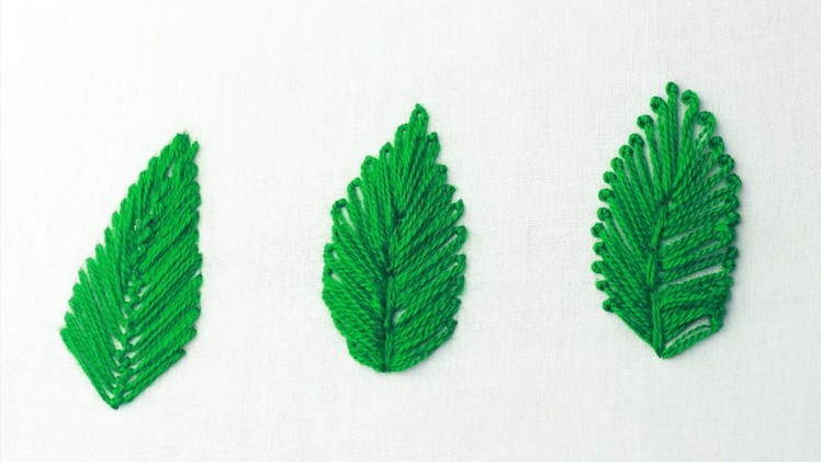 Three Leaf design | hand embroidery basic tutorial: lazy daisy stitch, french knot| Embroidery Hack