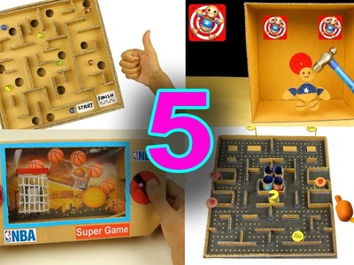 5 Amazing Cardboard Games Compilation