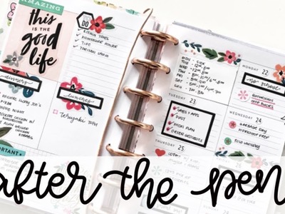 AFTER THE PEN Mini Happy Planner Dashboard: April 22-28, 2019