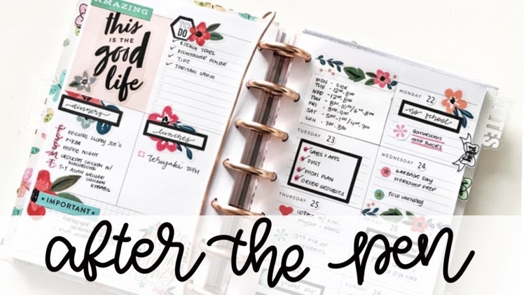AFTER THE PEN Mini Happy Planner Dashboard: April 22-28, 2019