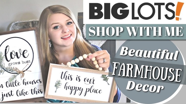 Big Lots Farmhouse Decor 2019 | Shop With Me Big Lots Home Decor Haul | Krafts by Katelyn