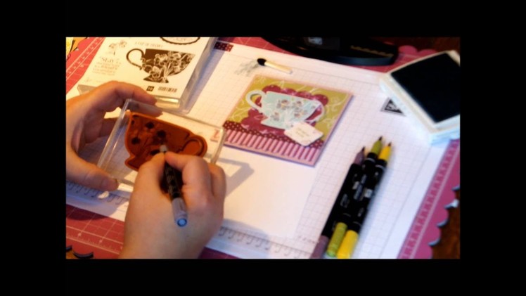 Coloring onto Rubber Stamps