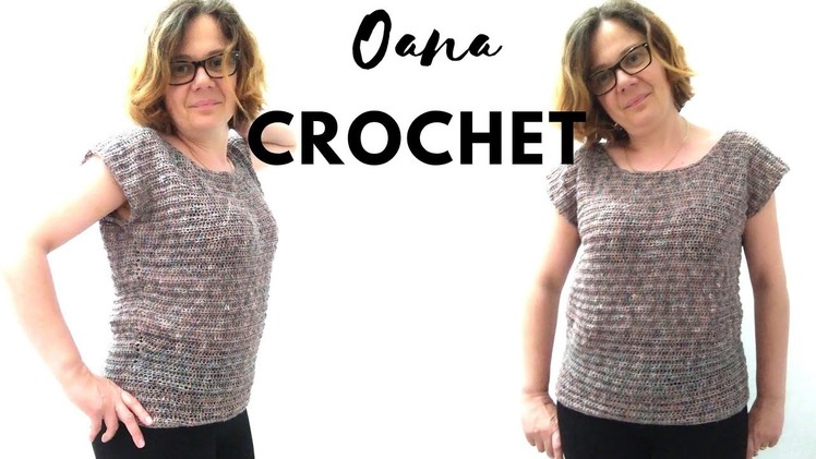 Crochet summer blouse "Leggerezza" by Oana