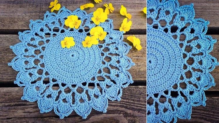 Crochet Summer Skies Doily Tutorial - Easy Pattern