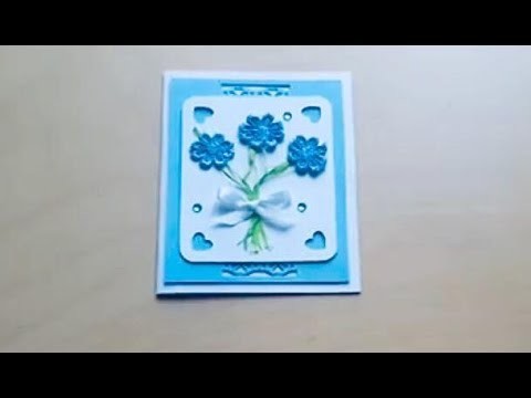 DIY.Greeting card with flowers