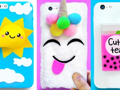 DIY PHONE CASES (Stress Relievers) | Easy & Cute Phone Projects & iPhone Hacks