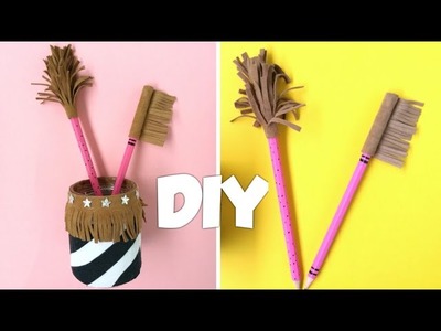 DIY Trendy Pen Holder Desk Organizer | Cute School Supplies | Recycled Crafts (2019)