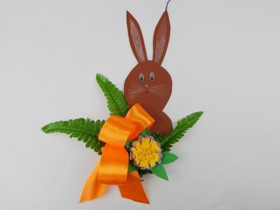 Easter decoration bunny DIY door wall deco Osterdekoration Hase Osterhase