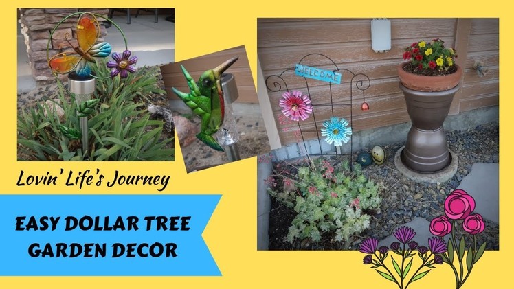 Easy Dollar Tree Garden Decor DIYs for less than $5