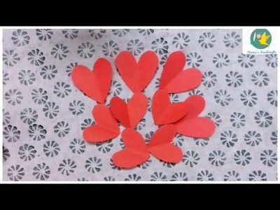 Easy Paper Craft:How To Make Paper Heart || DIY Paper Heart.