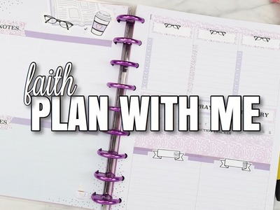 Faith Plan With Me | Faith Warrior Happy Planner | At Home With Quita
