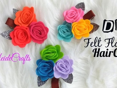 Felt Flower Hairclip DIY || Easy Tutorial || How to Make