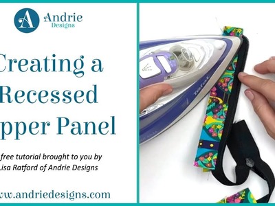 FREE Tutorial – Creating a Recessed Zipper Panel - Andrie Designs