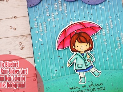 HELLO BLUEBIRD || Magical Rain Shaker Card