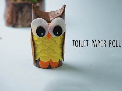 How to make a Paper Owl | Toilet paper Roll Craft ideas