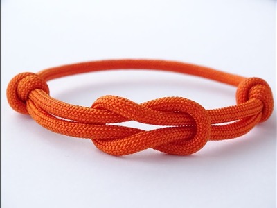 How to Make a Simple Reef (Square) Knot Paracord Friendship Bracelet - Como Hacer Pulsera