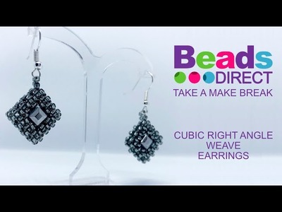 How to make Cubic Right-Angle Weave Earrings - jewellery making