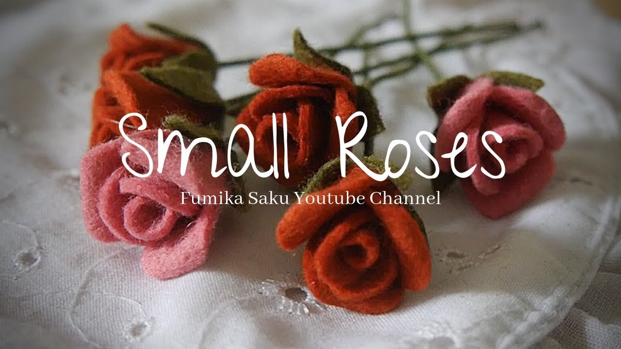 How to Make Felt Flower : Small Roses