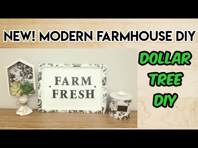 NEW! MODERN FARMHOUSE DECOR! Dollar Tree DIY