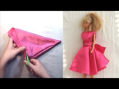 NO Sew Barbie doll dress with pattern (#2)