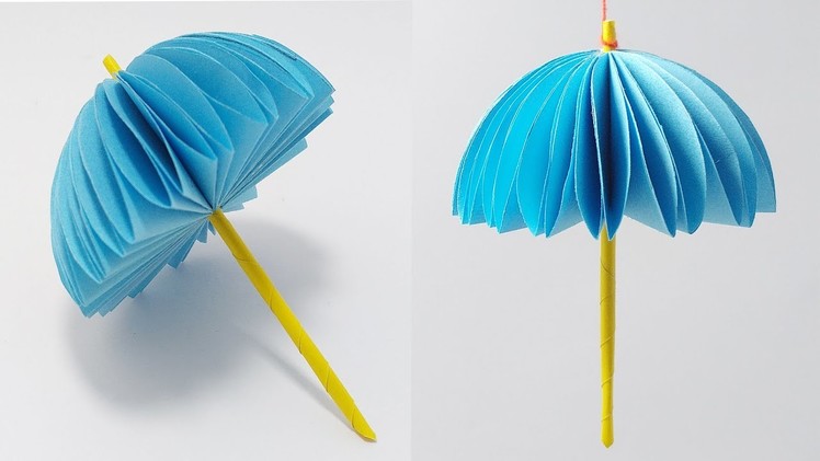 One minute craft umbrella ideas | How to make paper folding umbrella