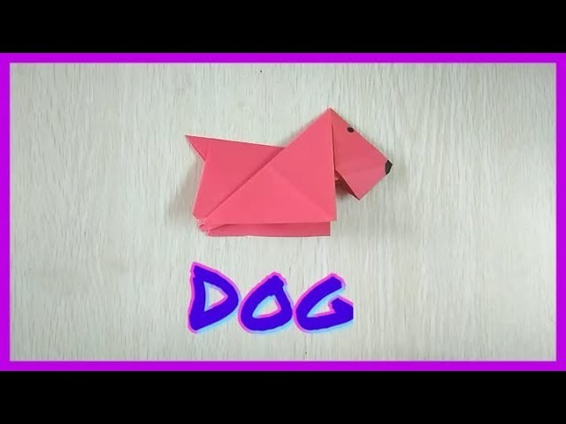 Paper Dog ???? craft it is very easy to make with paper for your kids