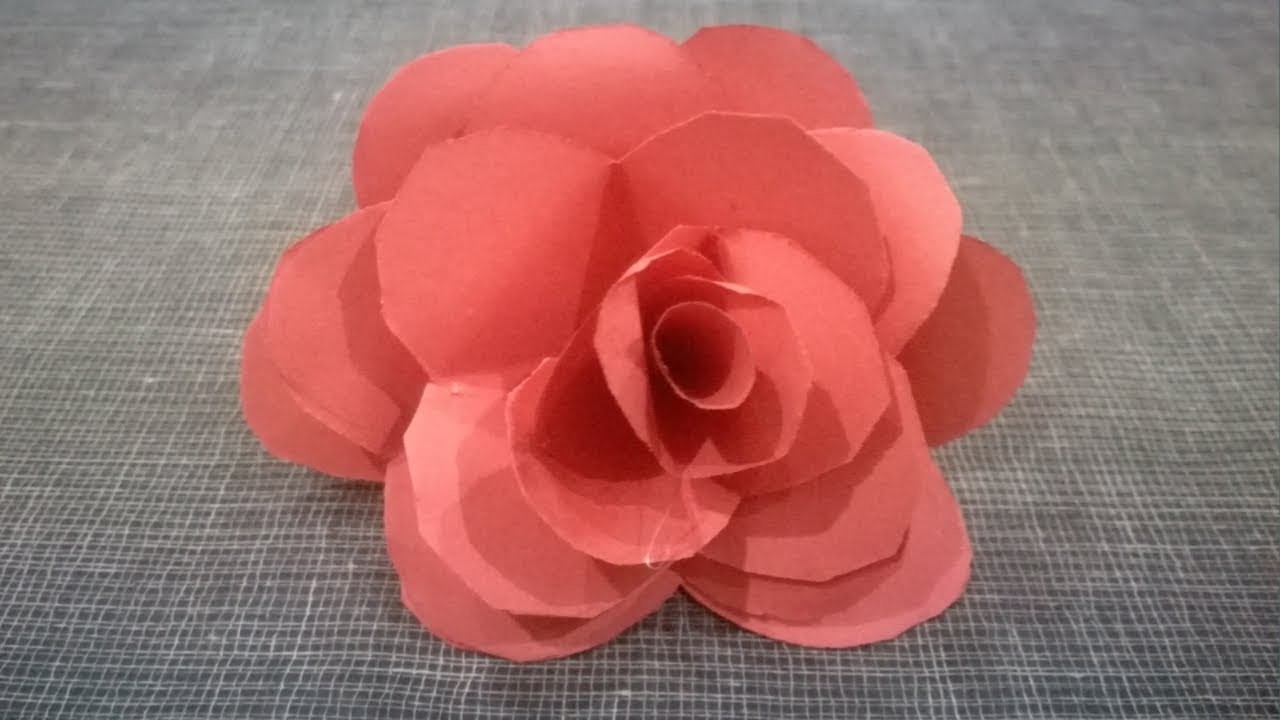 rose easy origami flower for kids