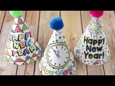 Printable New Year’s Eve Party Hats
