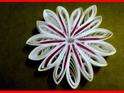 Quilled Flower Ornaments - Quilling Flower - Quilling Flower Greeting Card