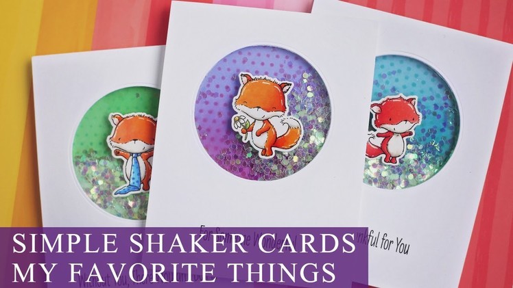 Simple Shaker Cards | My Favorite Things