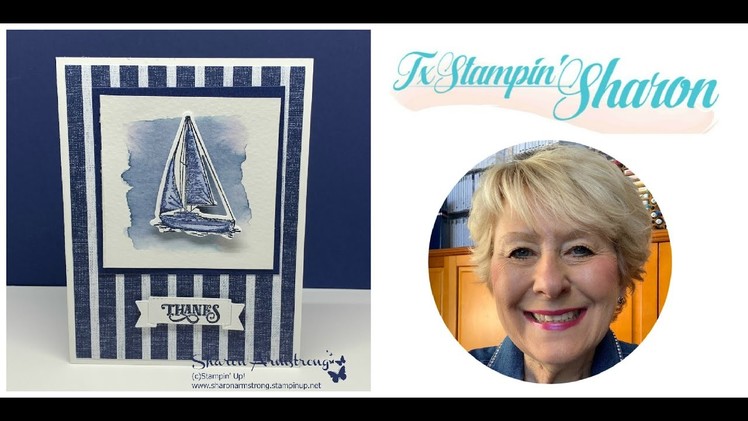 Stunning Watercolor Card Made in Under 10 Minutes | Stampin' Up! Sailing Home